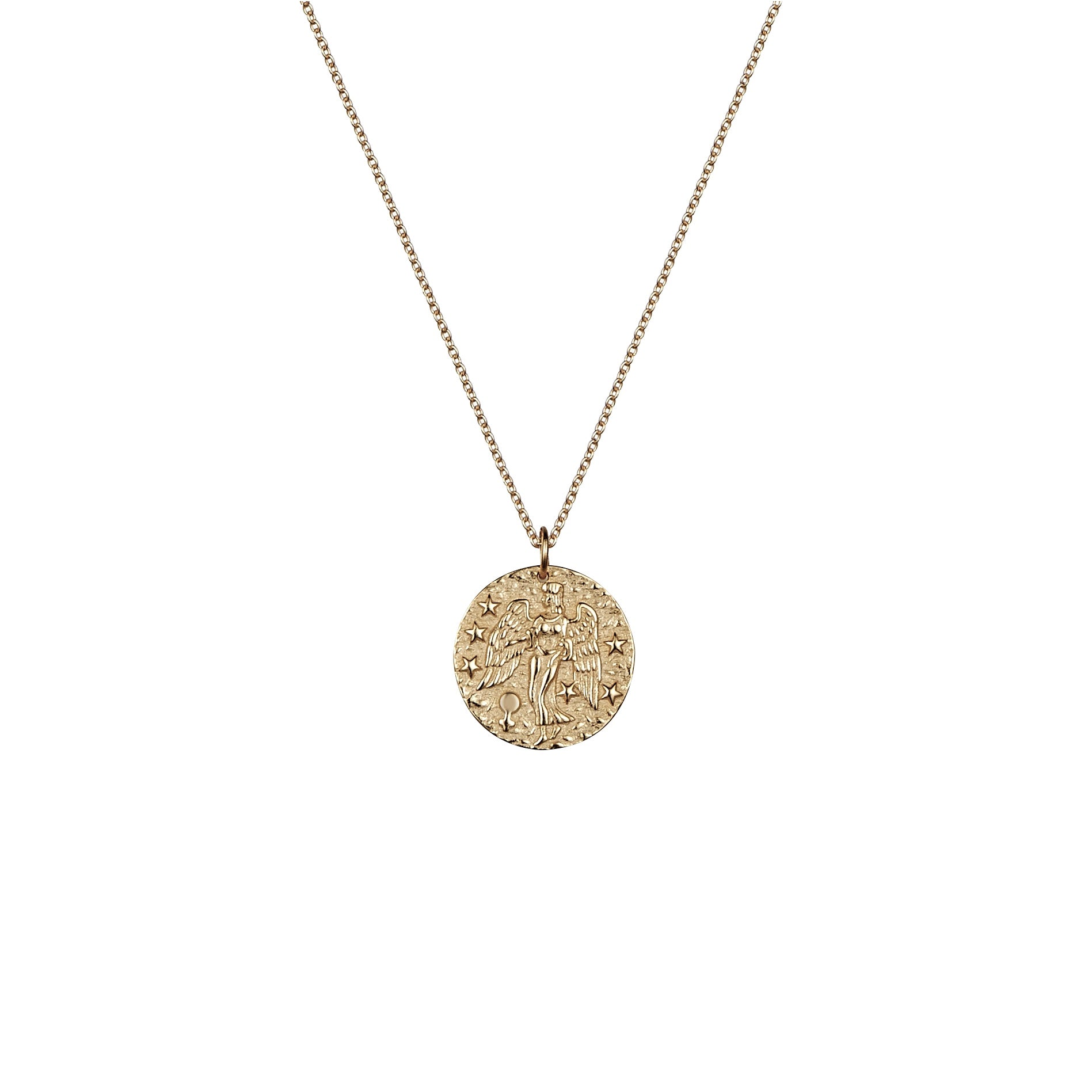 Virgo necklace rose on sale gold