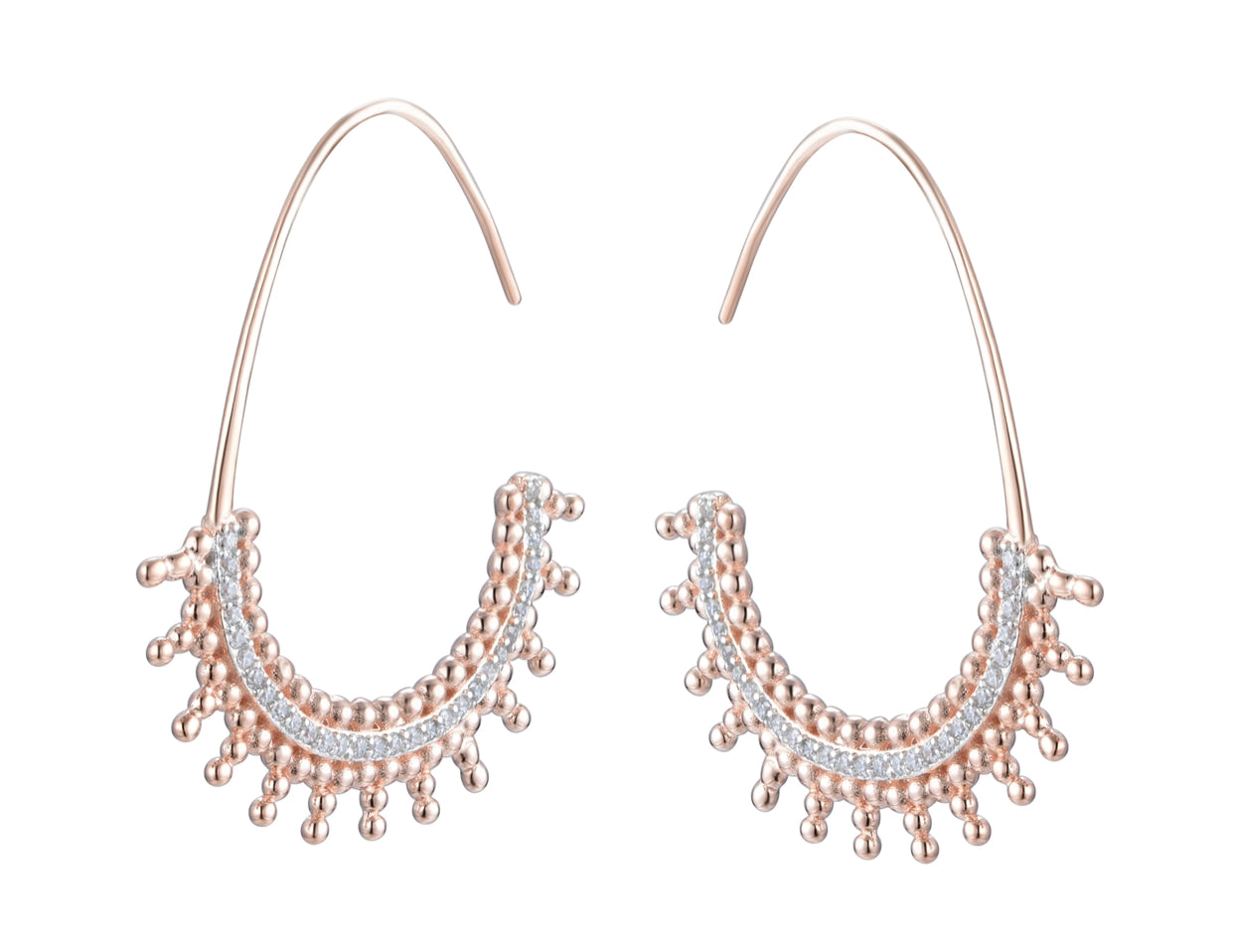 Rose gold store boho earrings