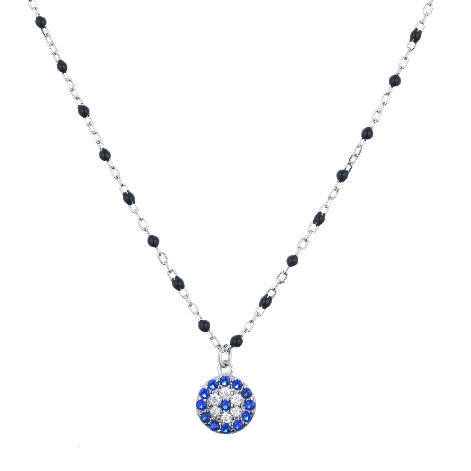 Evil eye beaded deals necklace