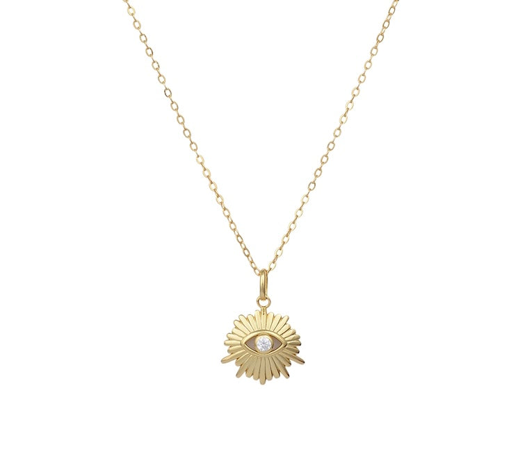 18K GOLD VERMEIL ENCHANTED EVIL EYE NECKLACE