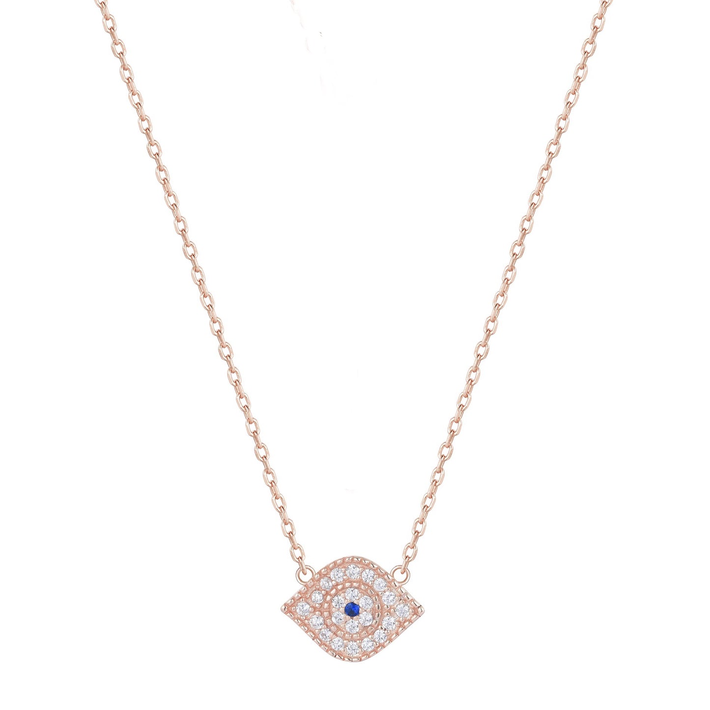 ELIDA EVIL EYE ROSE GOLD NECKLACE