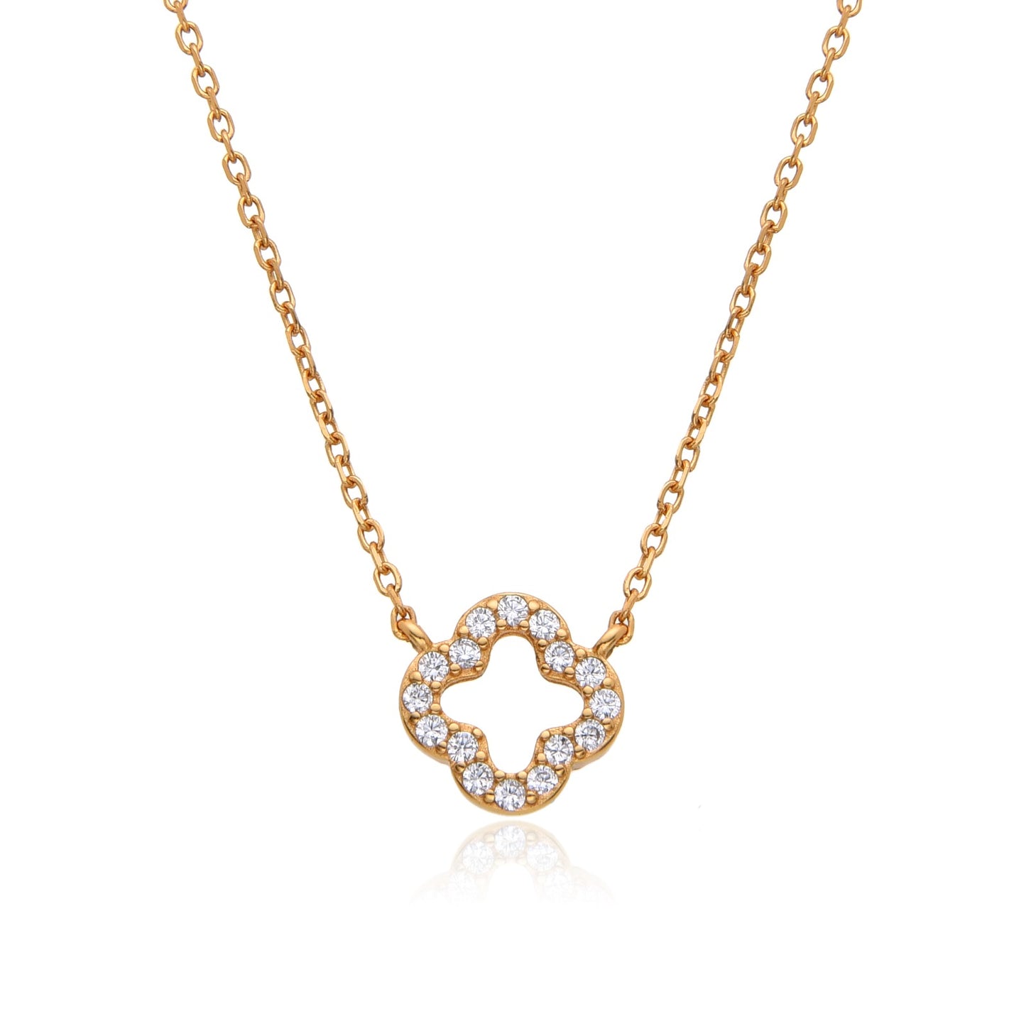 MADISON CLOVER ROSE GOLD NECKLACE