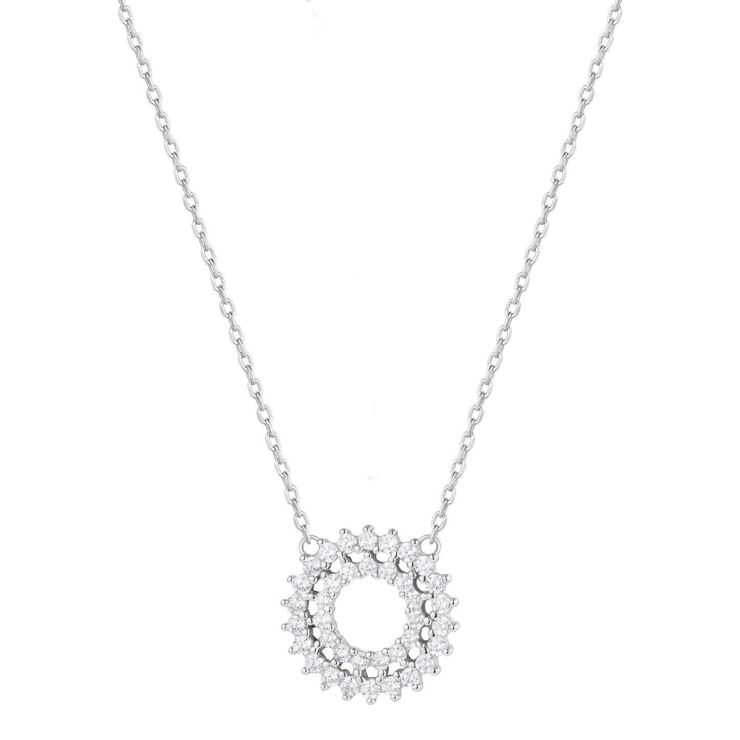 ELSIE BOHO SUN SILVER NECKLACE