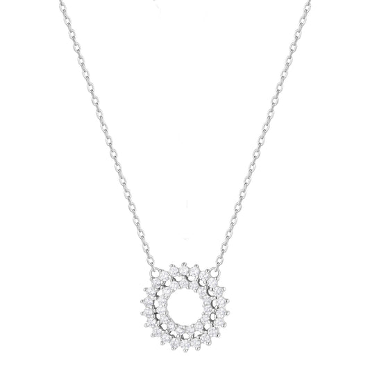 ELSIE BOHO SUN SILVER NECKLACE