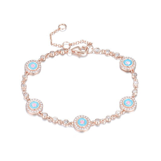 SUSANA EVIL EYE ROSE GOLD BRACELET