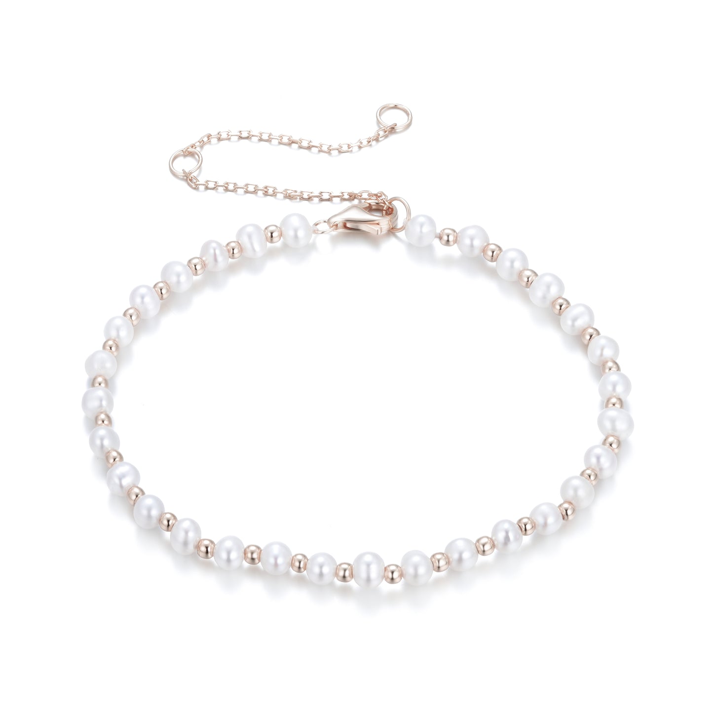 AMANI FRESHWATER PEARL ROSE GOLD BRACELET