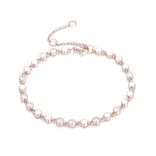 RENEE DISC ROSE GOLD BRACELET