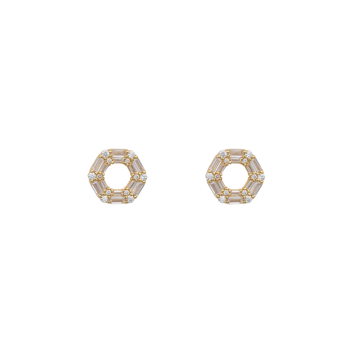 18K GOLD VERMEIL AVELINE BAGUETTE EARRINGS