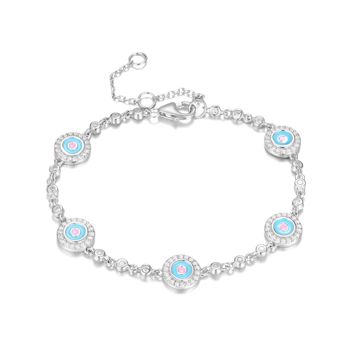 SUSANA EVIL EYE SILVER BRACELET