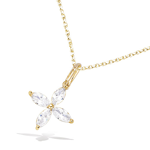 BLOSSOM FLOWER GOLD NECKLACE