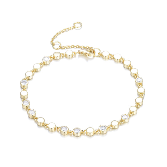 RENEE DISC GOLD BRACELET