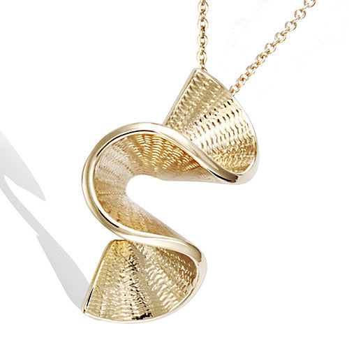 RIBBON GOLD NECKLACE