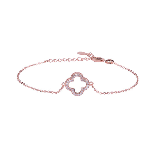 LUCKY CLOVER ROSE GOLD BRACELET