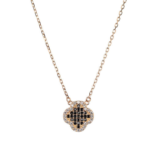 SARINA CLOVER ROSE GOLD NECKLACE