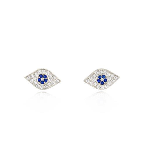 BLUE EYES EVIL EYE EARRINGS