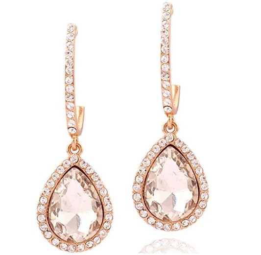 VERA HANGING CRYSTAL EARRINGS