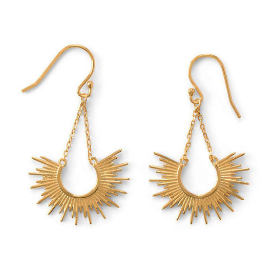 SUNBURST ROSE GOLD EARRINGS