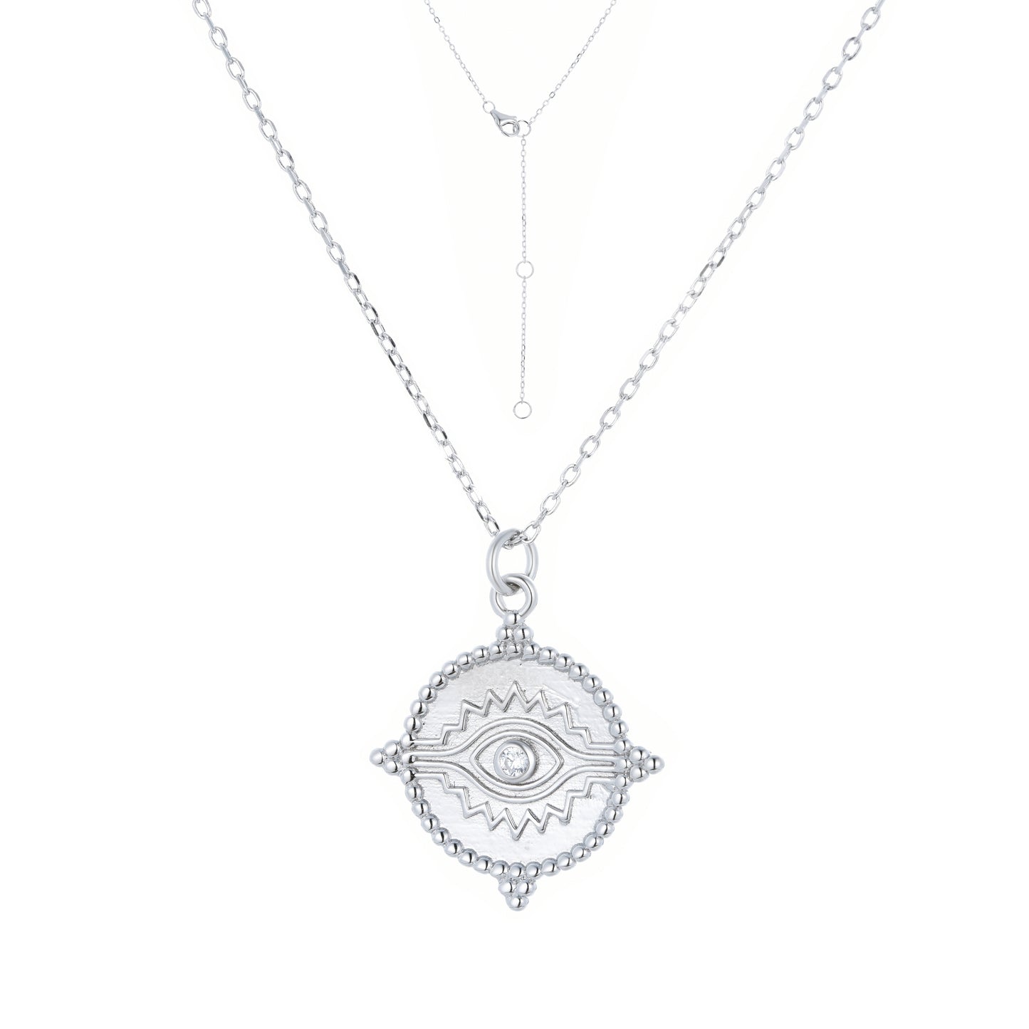 ARIANNA EVIL EYE SILVER NECKLACE